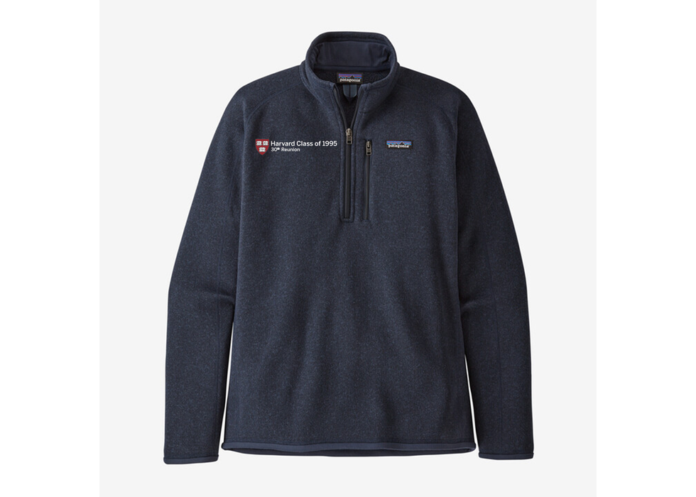 Harvard Class of 1995 30th Reunion Patagonia Men's Better Sweater 1/4 Zip