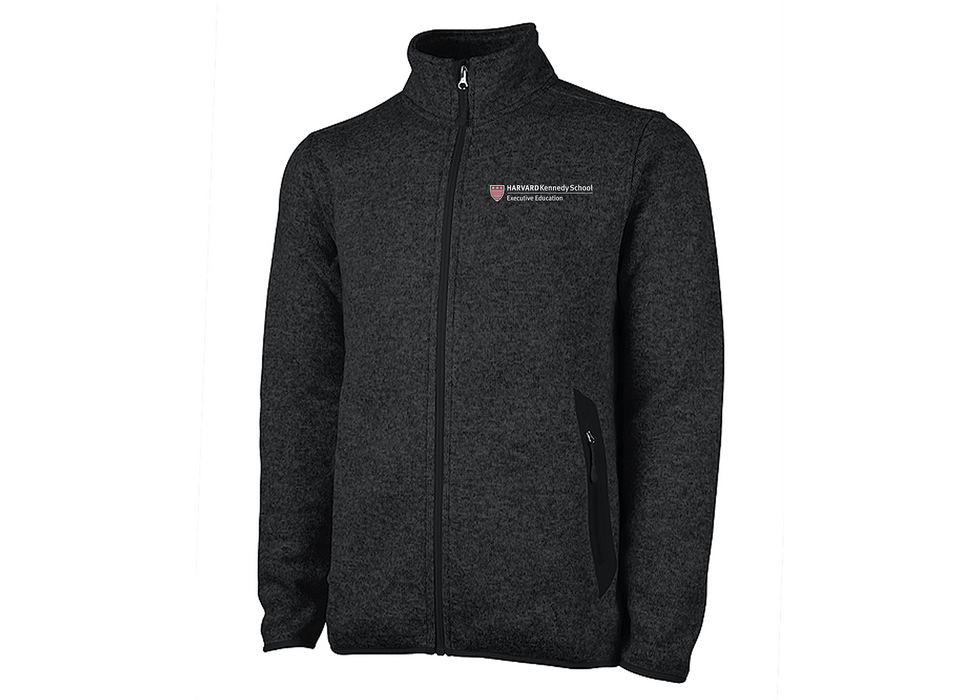 HKSEE Men's Charles River Heathered Fleece Jacket