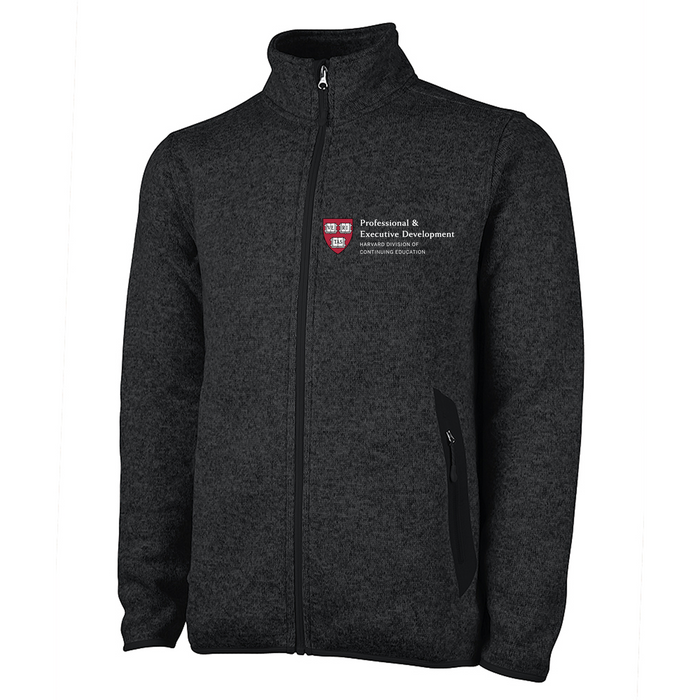 Harvard P&ED Men's Charles River Heathered Fleece Jacket