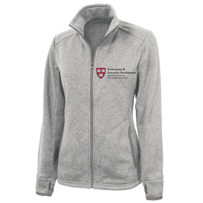 Harvard P&ED Women's Charles River Heathered Fleece Jacket