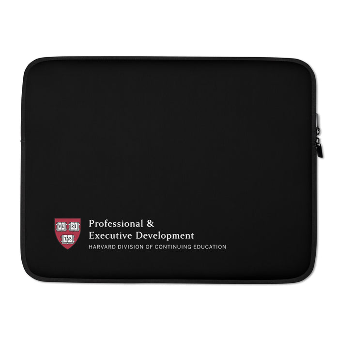 Harvard Black P&ED Laptop Sleeve