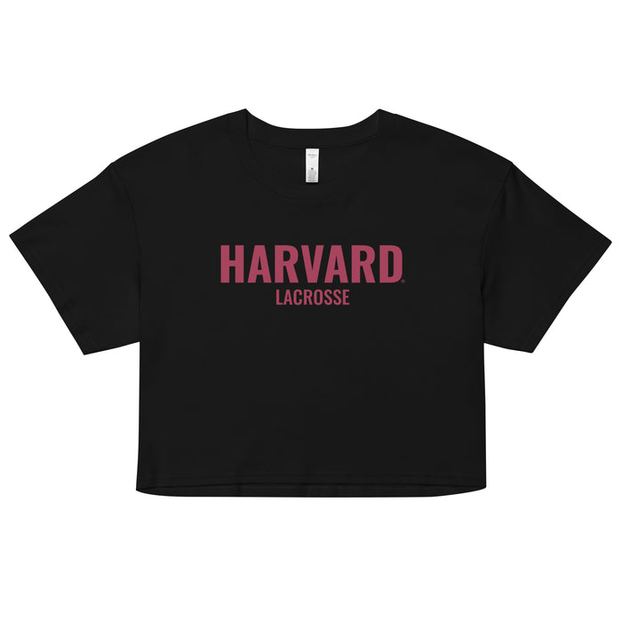 Harvard Lacrosse Crop Top