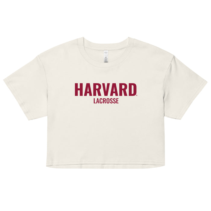 Harvard Lacrosse Crop Top