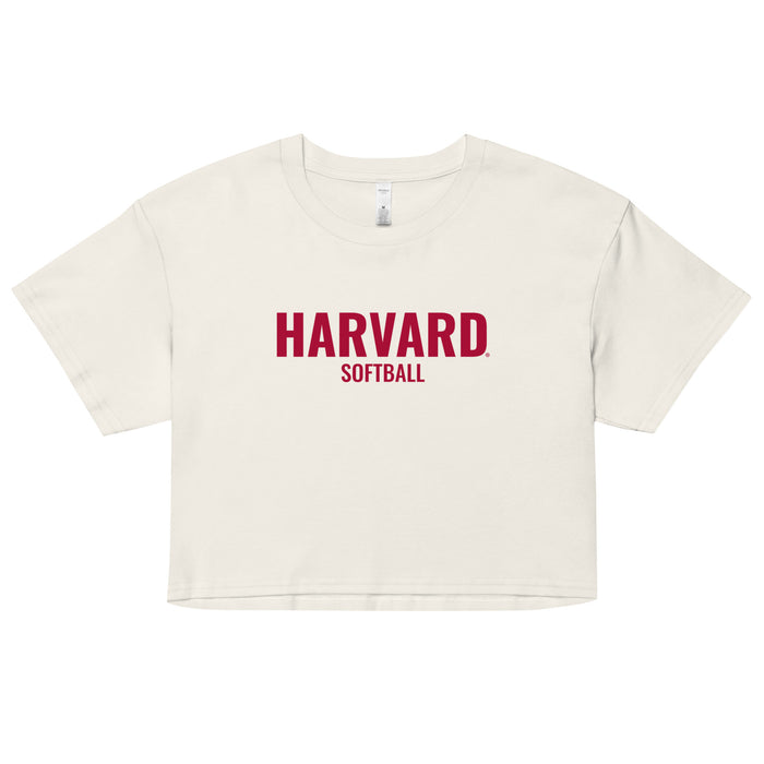 Harvard Softball Crop Top