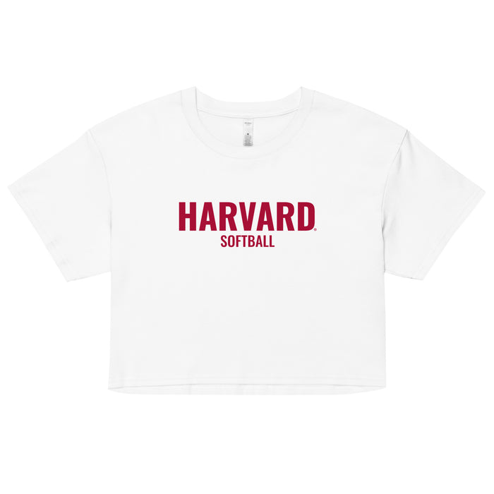 Harvard Softball Crop Top